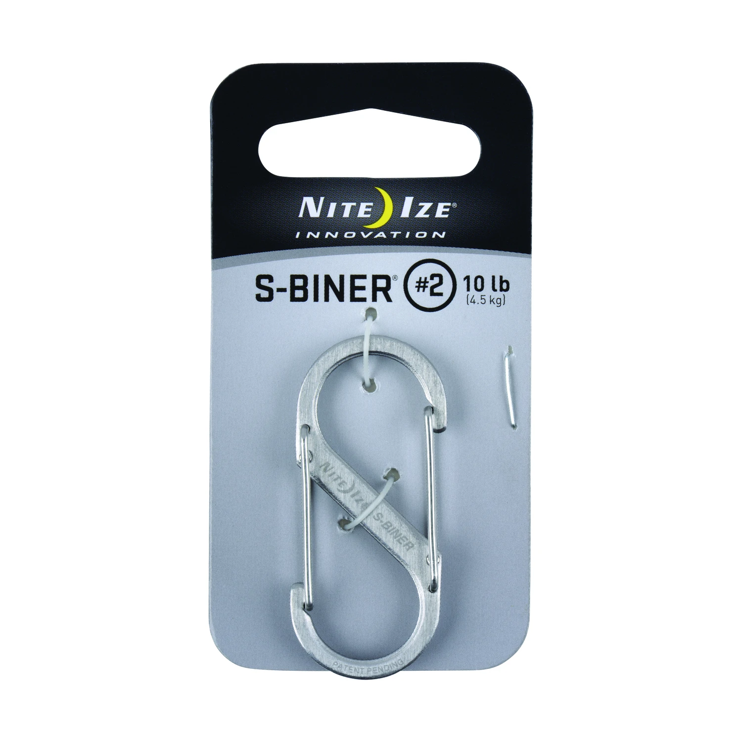 S-biner Size 2 Stainless Steel Carabiner Key Holder 10 Lb. Capacity
