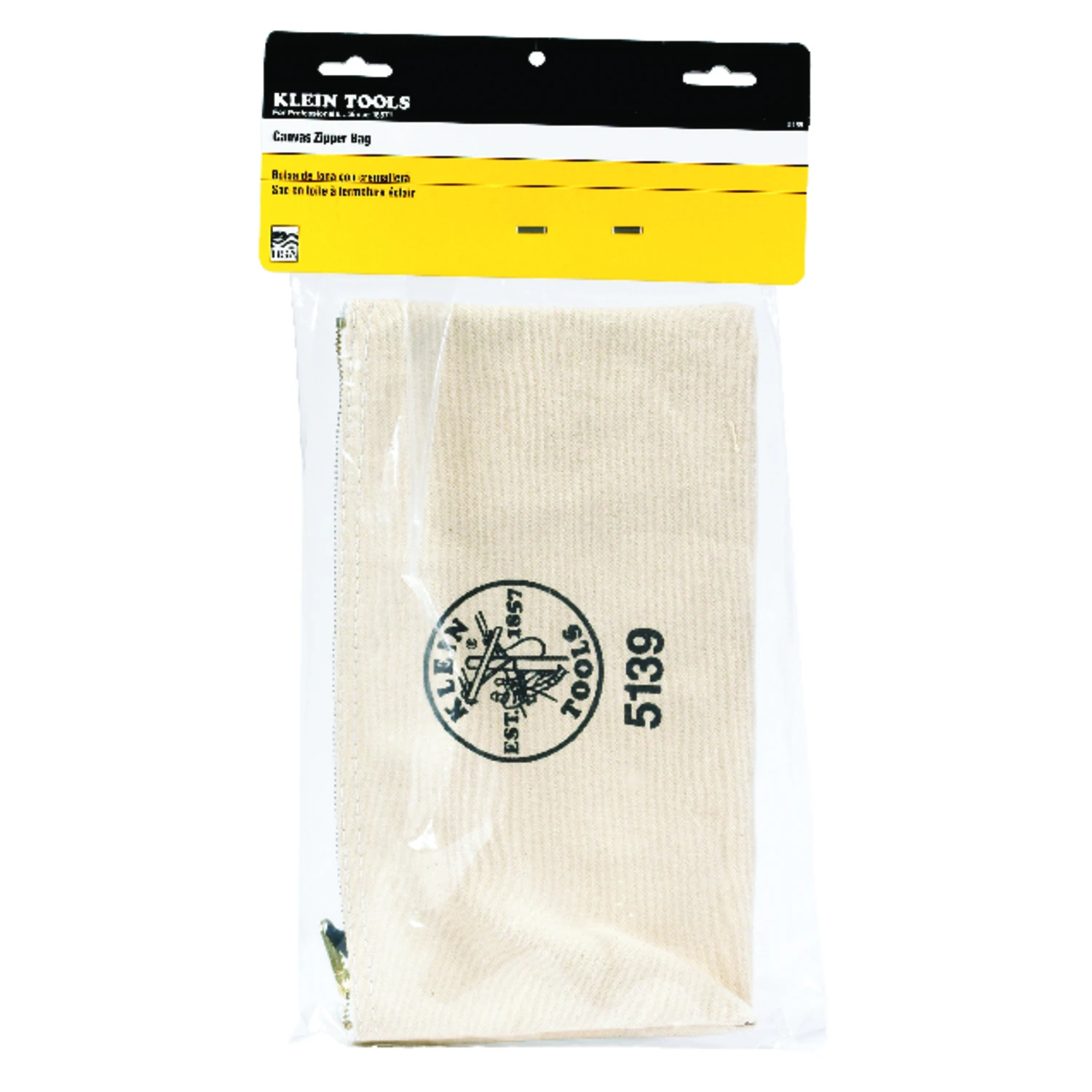 Tools 12.5" Canvas Zippered Tool Pouch With Heavy-duty Brass Zipper