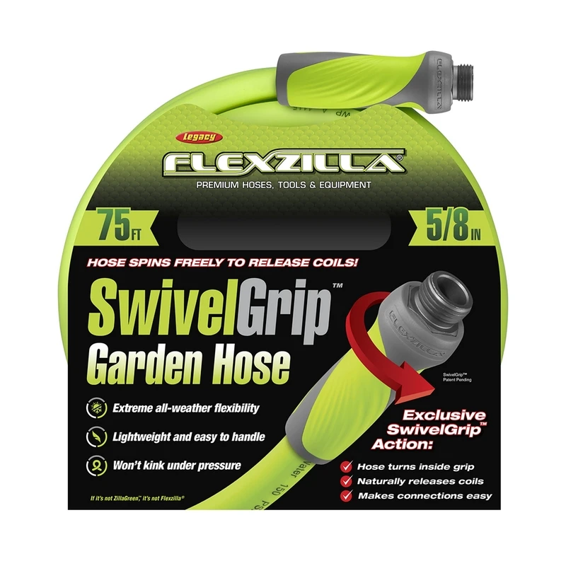 5/8 In. Dia. X 75 Ft. L. Drinking Water Safe Garden Hose With Swivelgrip