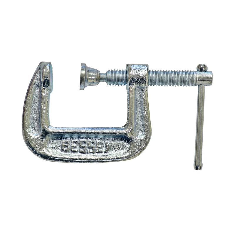 Drop-Forged Steel C-Clamp, 1 Inch Throat Depth, Heavy-Duty Construction