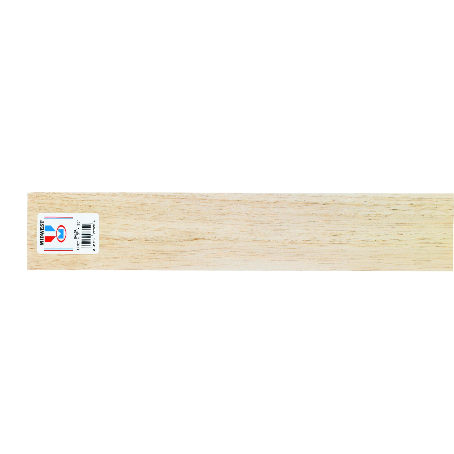 Balsa Wood Sheet, 1/16 Inch Thick by 3 Inches Wide by 36 Inches Long