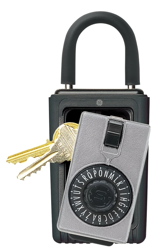Spare Key KeySafe Lockbox, Hanging Shackle, Dial Access