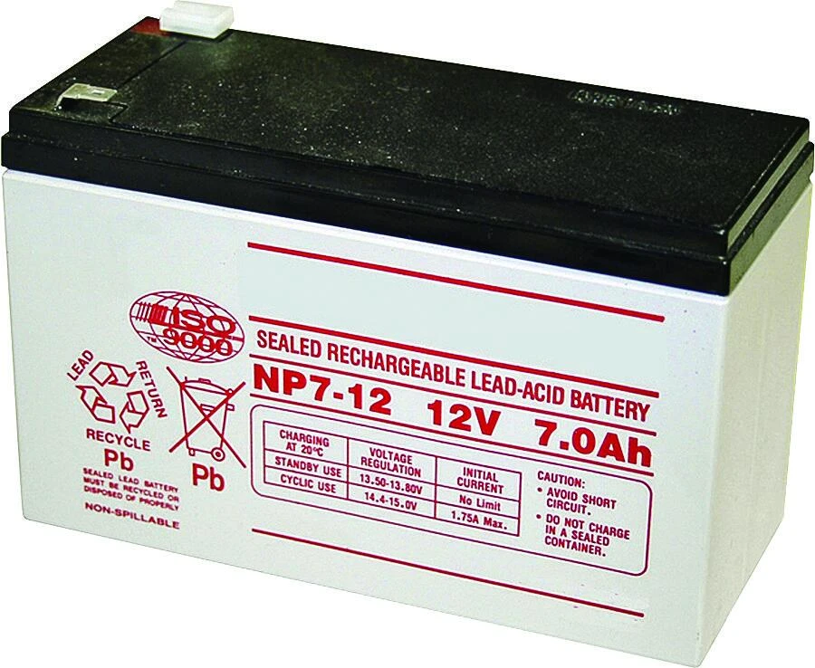12v 7a/hr Maintenance-free Gate Opener Battery Fm150