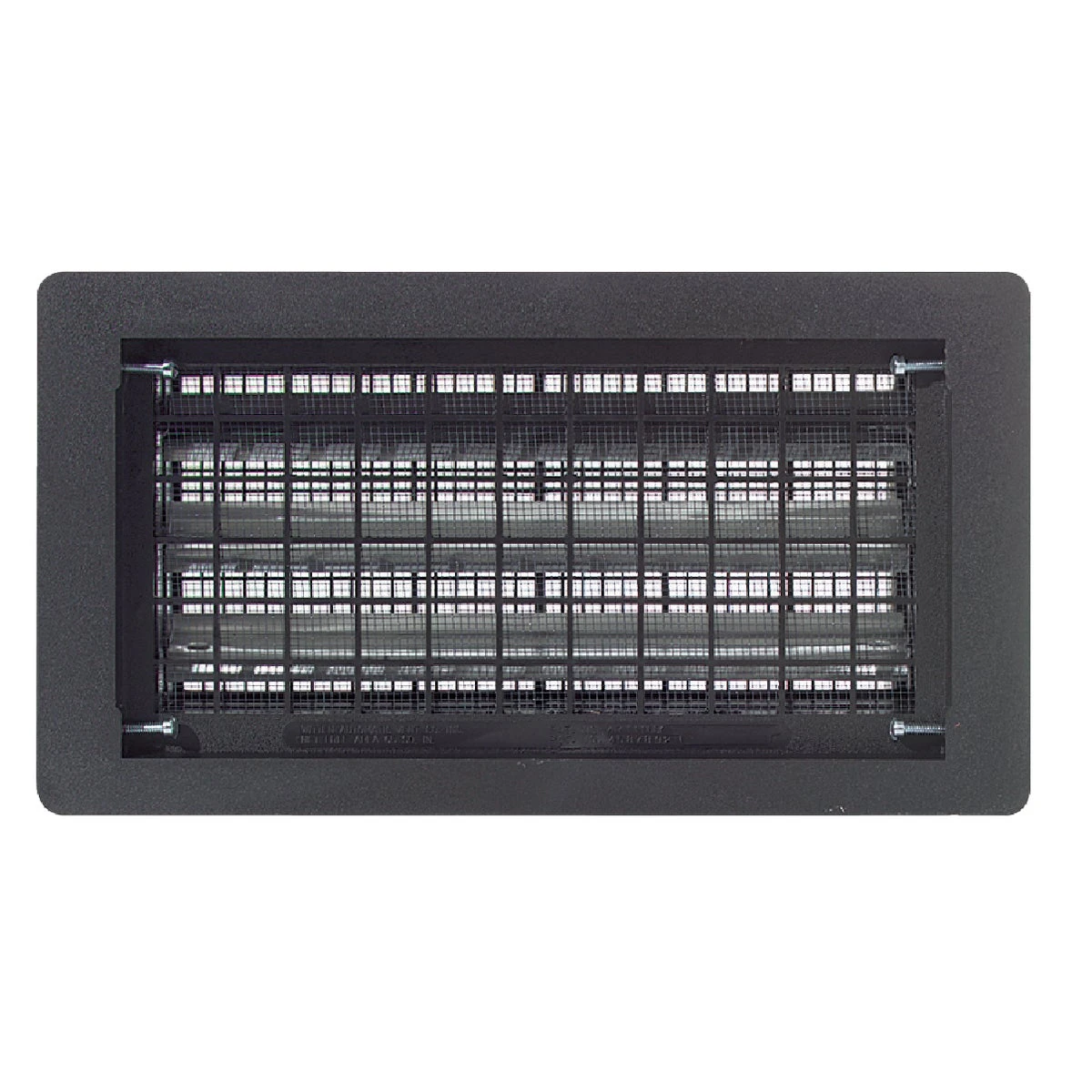 8 In. X 16 In. Black Automatic Foundation Ventilator With Bi-metal Coil