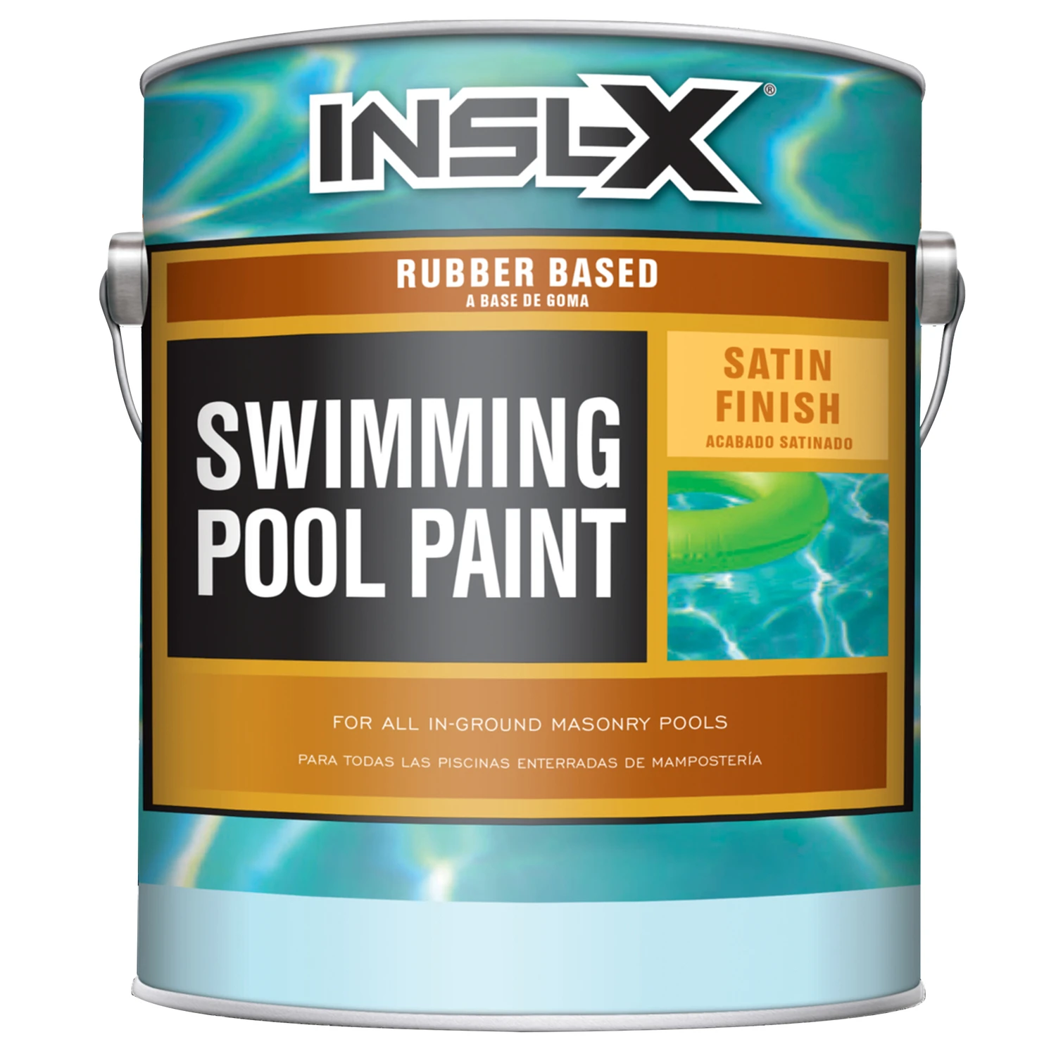 1 Gallon Royal Blue Satin Rubber Based Swimming Pool Paint