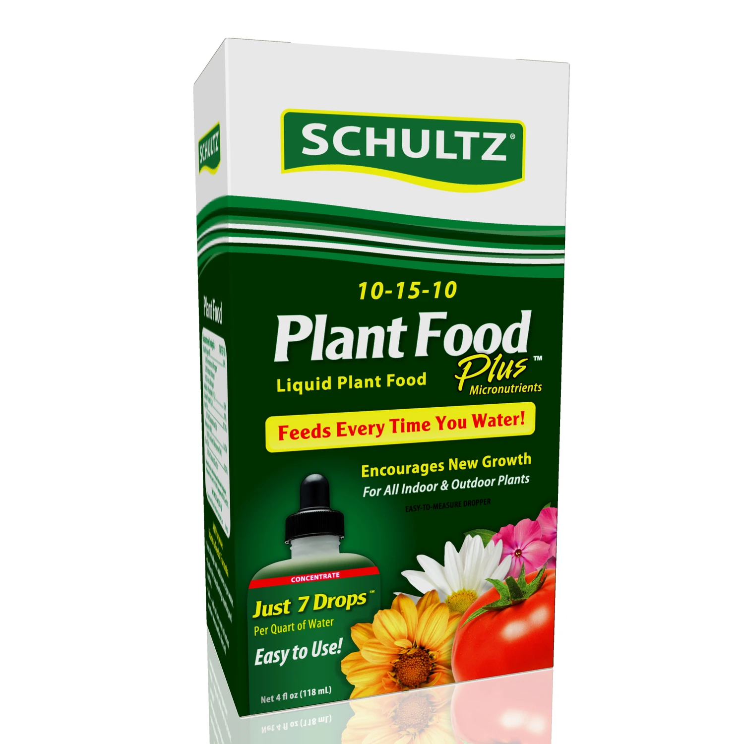 4 Oz. Concentrate Liquid Plant Food Plus, 10-15-10 N-p-k Ratio