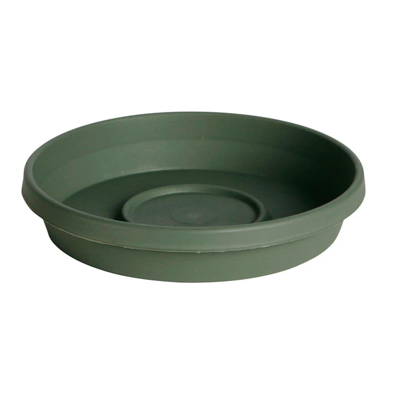 Terra Living Green 16 In. Plastic Flower Pot Saucer - Durable & Versatile