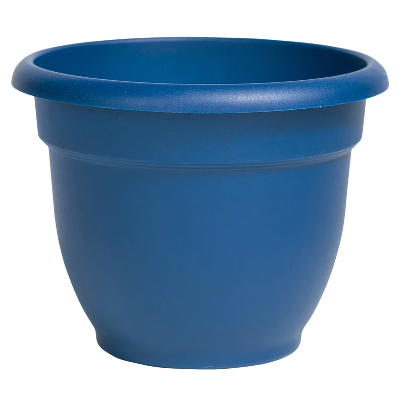 Ariana Planter, Self-Watering, Classic Blue Plastic, 6-In.