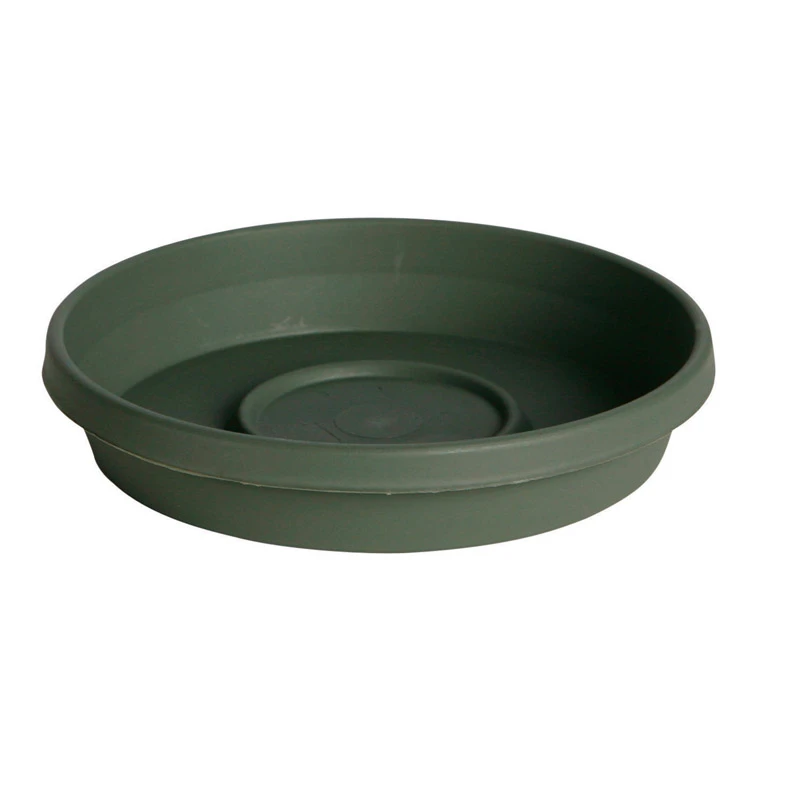 Living Green Plastic Planter Saucer, 14 Inch Diameter