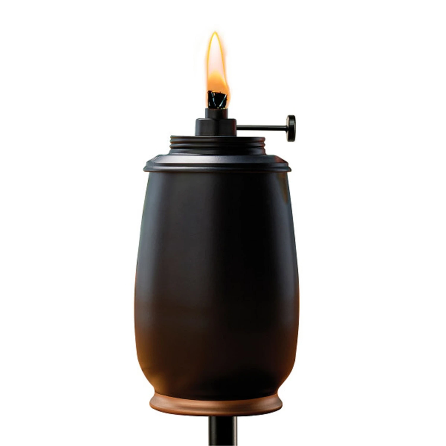 Black Resin Patio Torch, 65 Inches Tall, Outdoor Decorative Torch