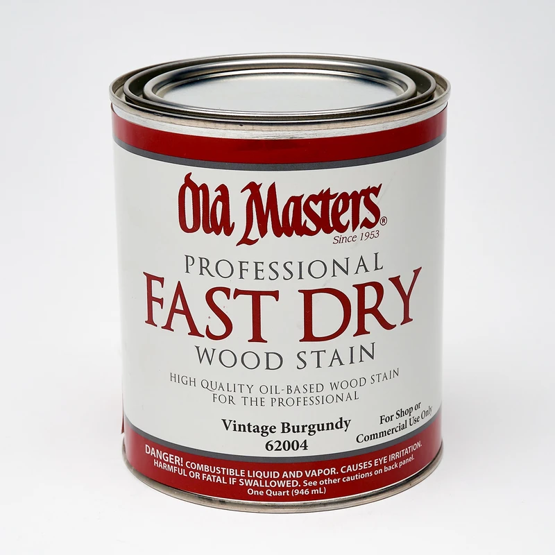 Fast Dry Oil-based Wood Stain, Vintage Burgundy, 1 Quart