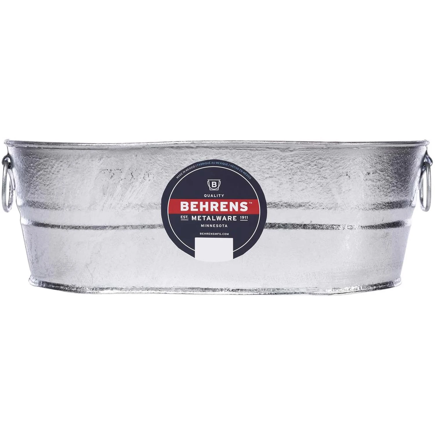 4 Gallon Oval Hot-dipped Steel Utility Tub - Model 00-ov