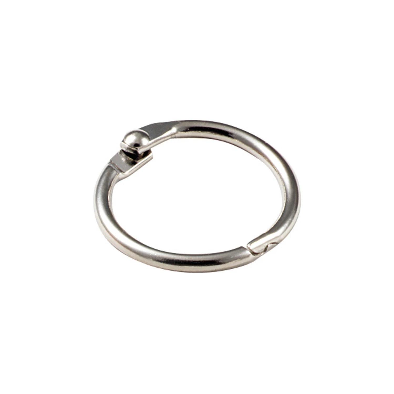 Lucky Line Steel Nickel-Plated 1 In. Key Ring (2-Pack)