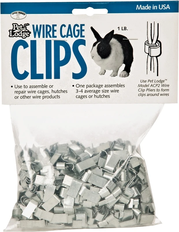 Metal Cage Clips, 1 Lb, For 14-16 Gauge Wire Panels