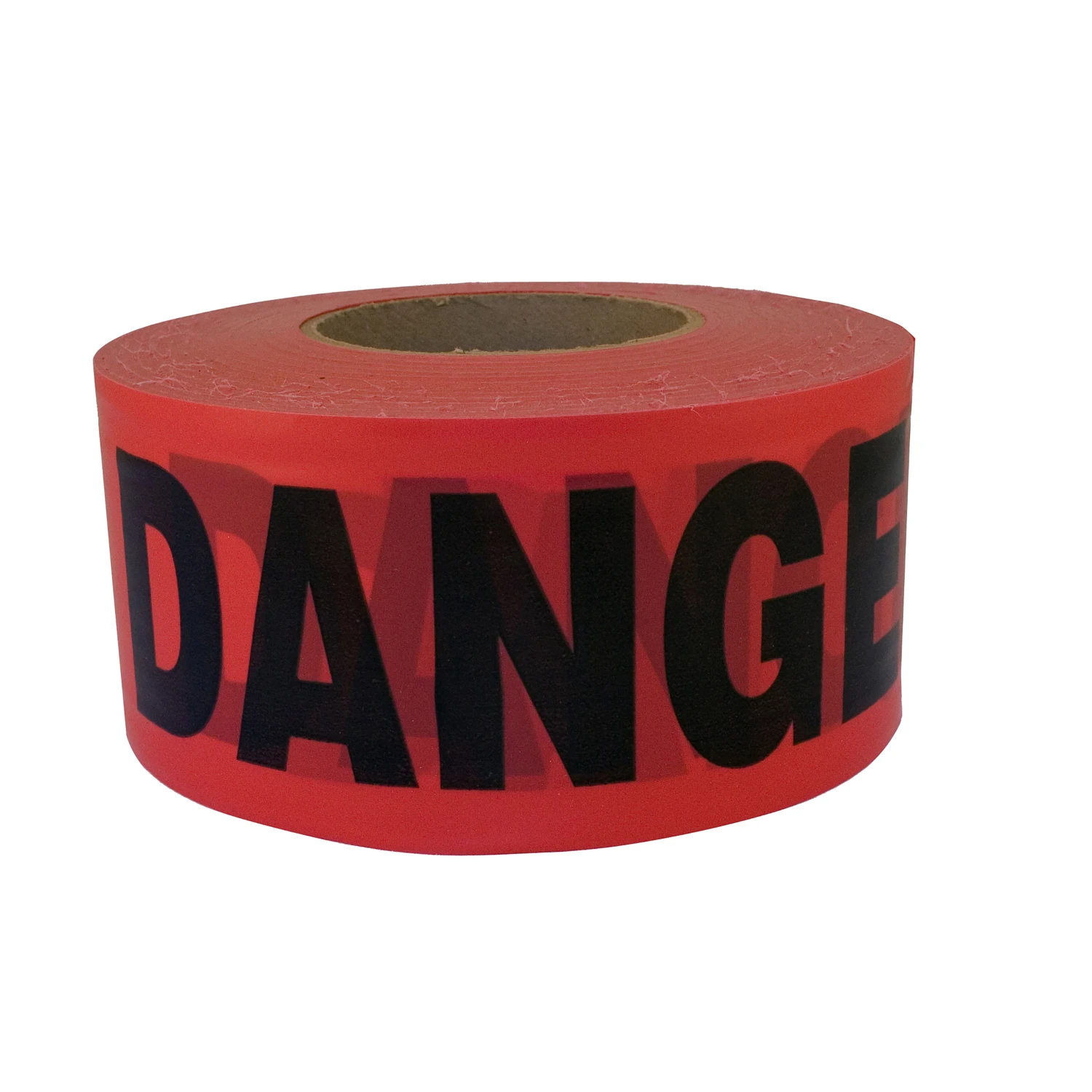  Danger  Barricade Tape, Red Weatherproof Vinyl, 3 In. x 1,000 Ft.