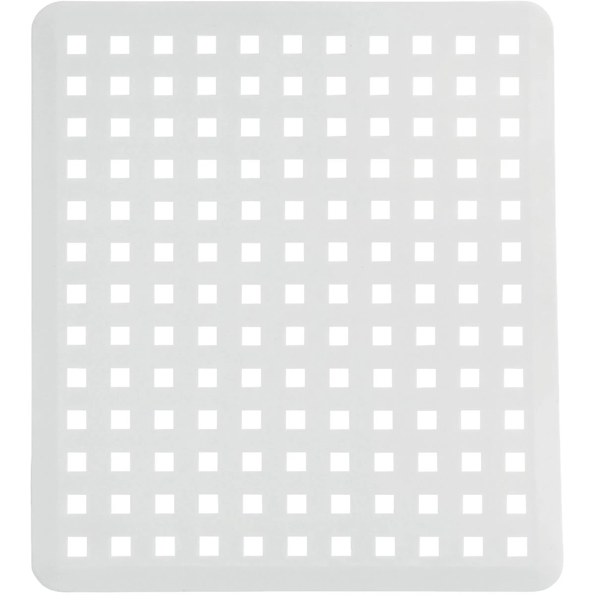 Euro Kitchen Sink Mat, White PVC, 11 x 12.5 In.