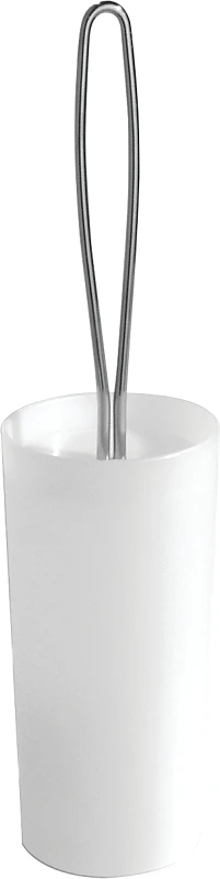 16.5 In. Loop Toilet Bowl Brush With Chrome Caddy And Removable Head