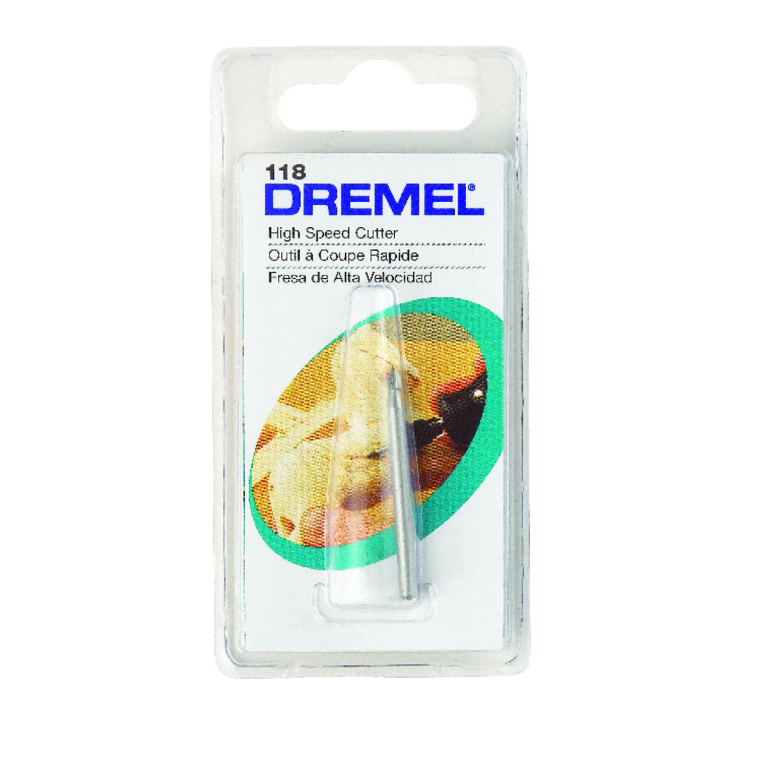 Dremel 1/8 in x 1.5 in. L x 1/8 in. Dia. Steel High Speed Cutter 1 pk