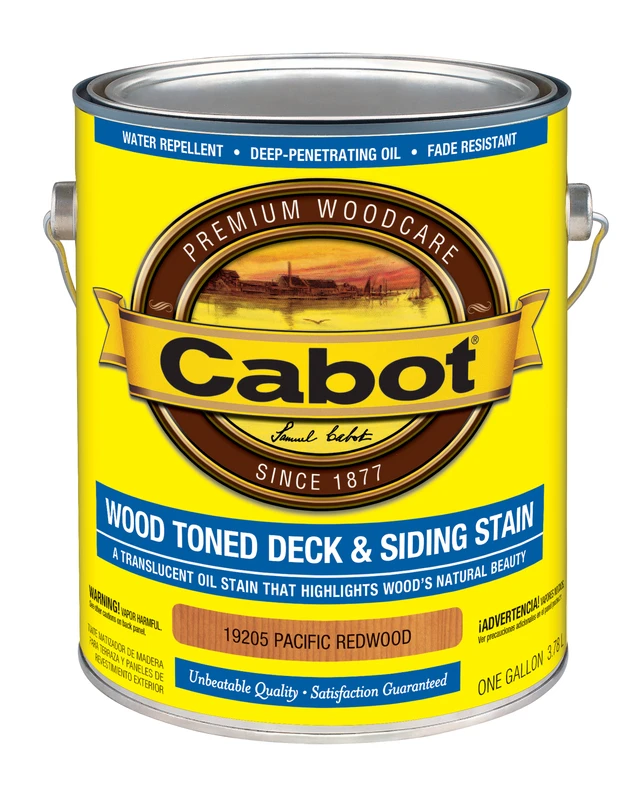 Voc Wood Toned Deck & Siding Stain & Sealer, Pacific Redwood, 1 Gallon