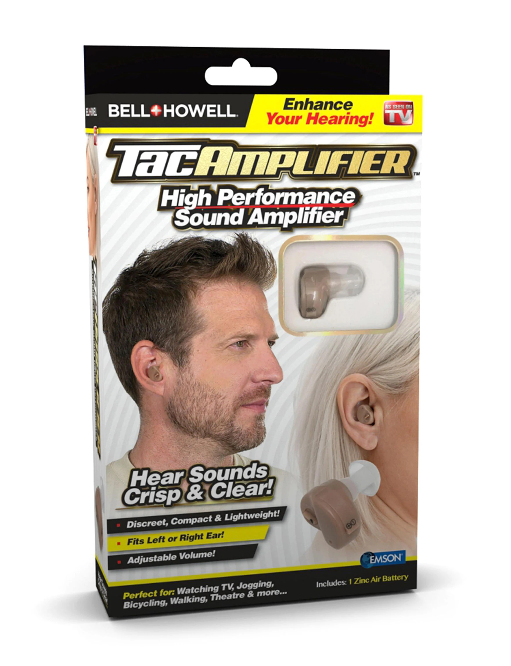 Bell + Howell Tac Amplifier Sound Amplifier, High Performance, Adjustable Volume, Model 2335