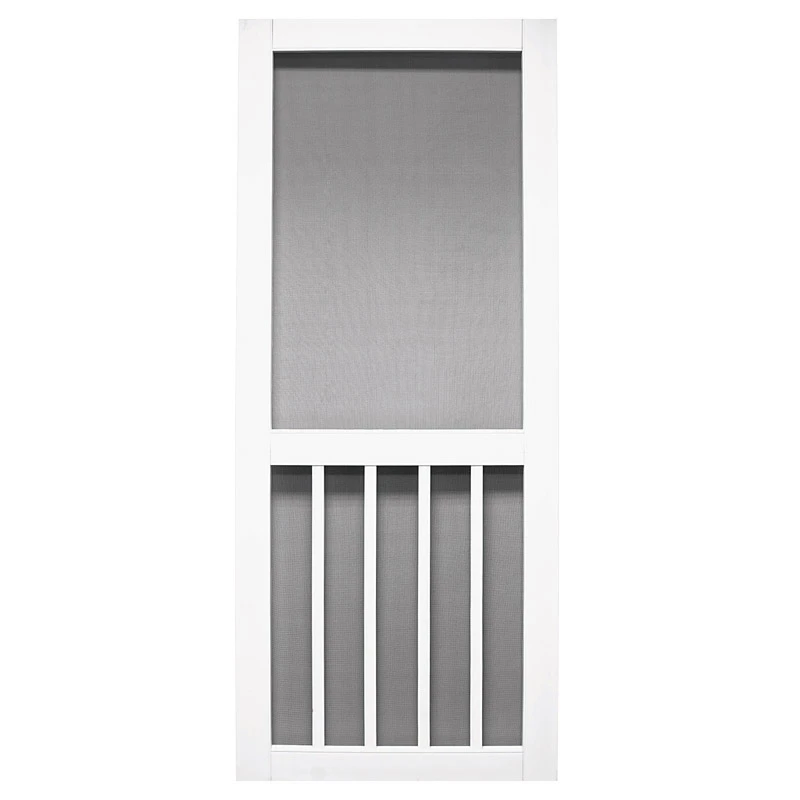 Magnolia Series White Vinyl Screen Door, 36 Inches by 79.5 Inches
