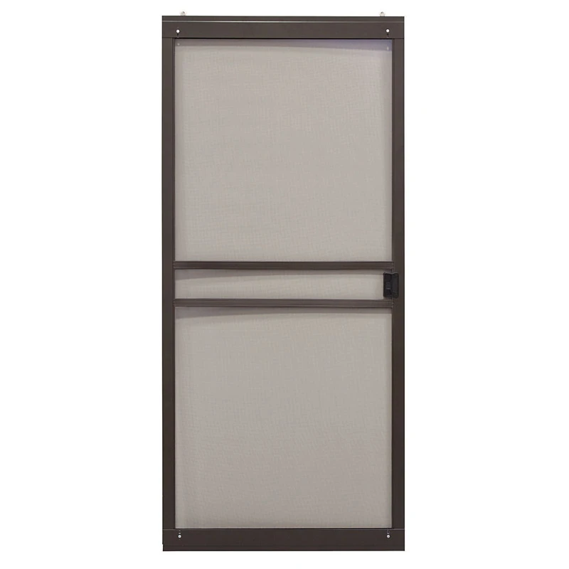 36 In. Bronze Steel Adjustable Sliding Patio Door Screen