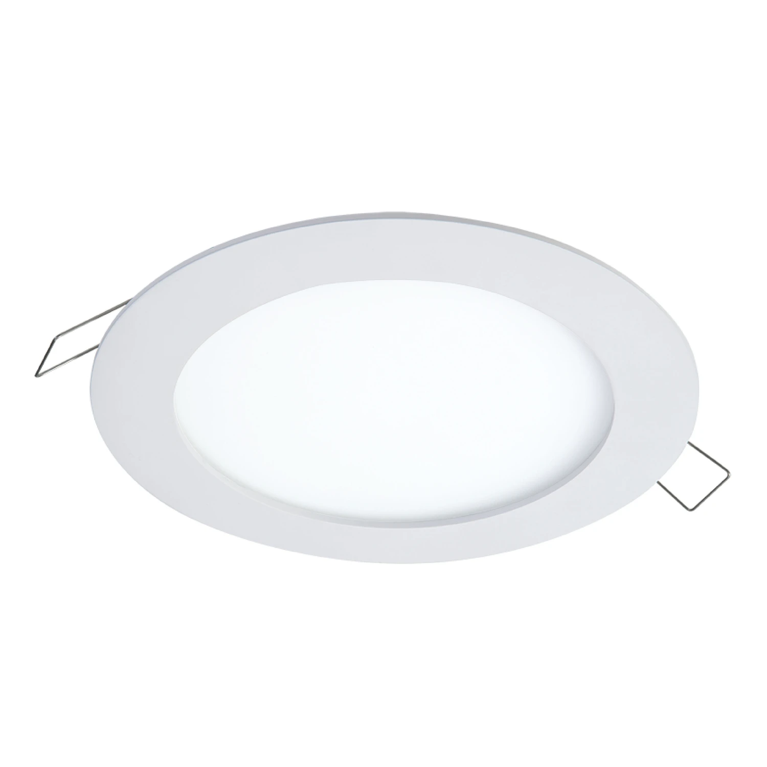 LED Retrofit Trim Kit Light Fixture, Direct-Mount, White, Round, 6-In.