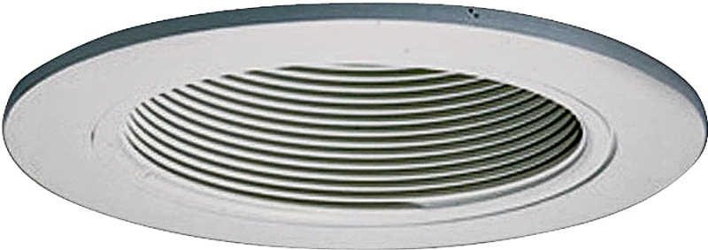 4 Inch White Trim With White Baffle Recessed Fixture Trim Model 993w