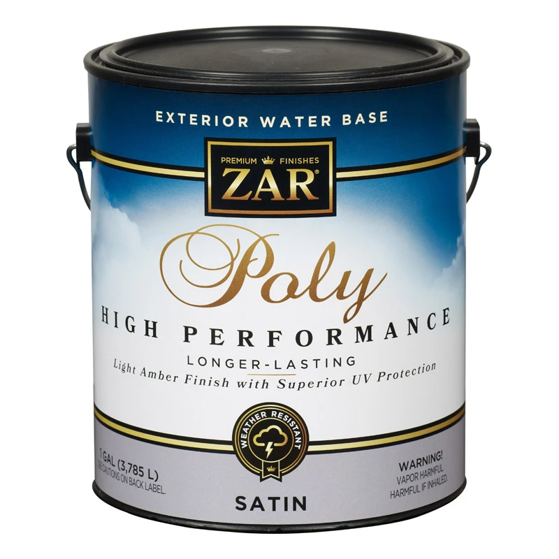 Satin Clear Exterior Polyurethane, 1 Gallon - Water-based, Uv Resistant
