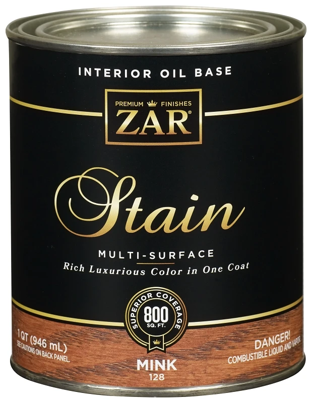 Oil-based Wood Stain, Mink Color, 1 Quart For Interior Use
