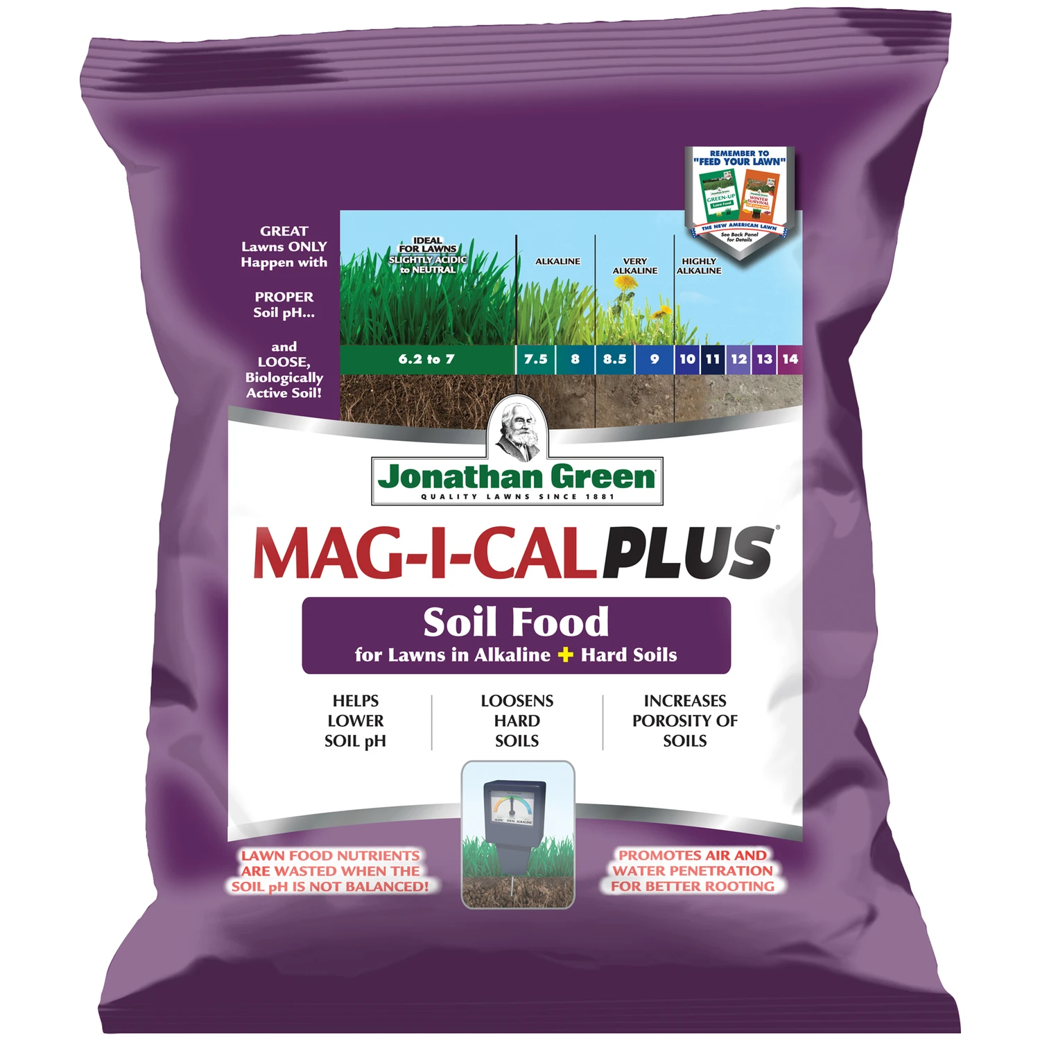 Mag-i-cal Plus 18 Lb. Lawn Fertilizer For Alkaline Soil, 5000 Sq. Ft.