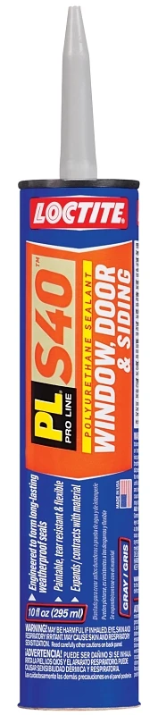 Pl S40 10 Oz. Gray Polyurethane Sealant For Windows, Doors, And Siding