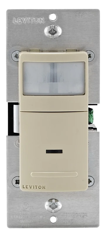 Decora Ivory Occupancy Sensor Switch, 900 Sq. Ft. Coverage, 180 Degree Detection