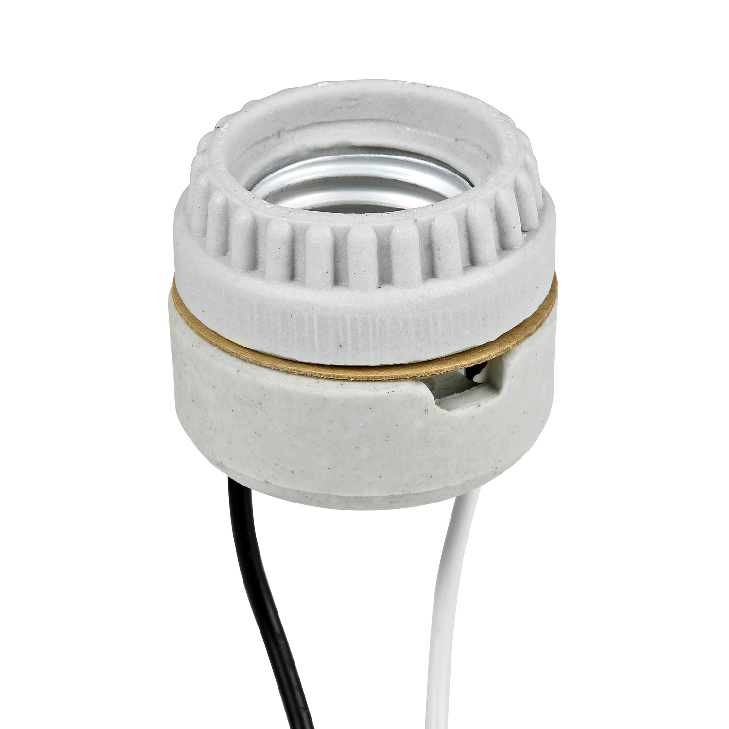 Keyless Medium Base White Porcelain Lamp Socket 660w 250v Ul Listed 1 Pk