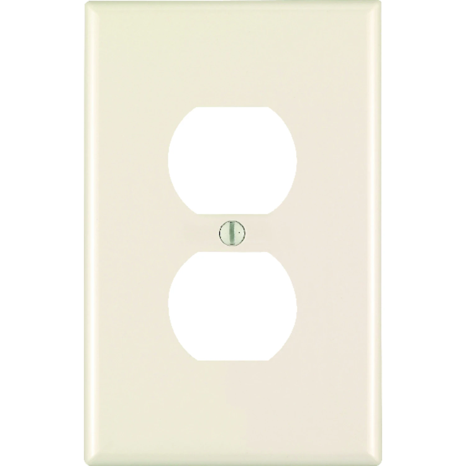 Leviton Almond 1 gang Nylon Duplex Wall Plate 1 pk