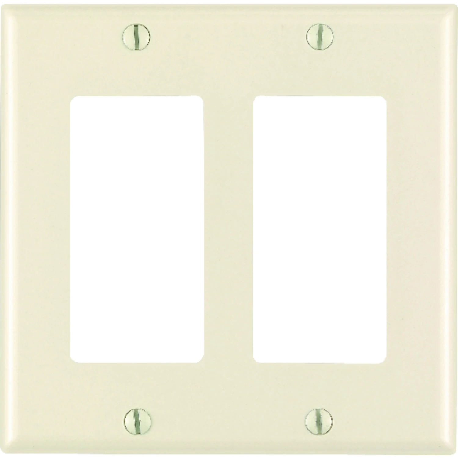 Leviton Decora Light Almond 2 gang Thermoset Plastic Decorator Wall Plate 1 pk