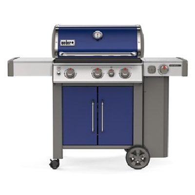 Genesis Ii E-335 3-burner Liquid Propane Grill With Side Burner - Deep Ocean Blue