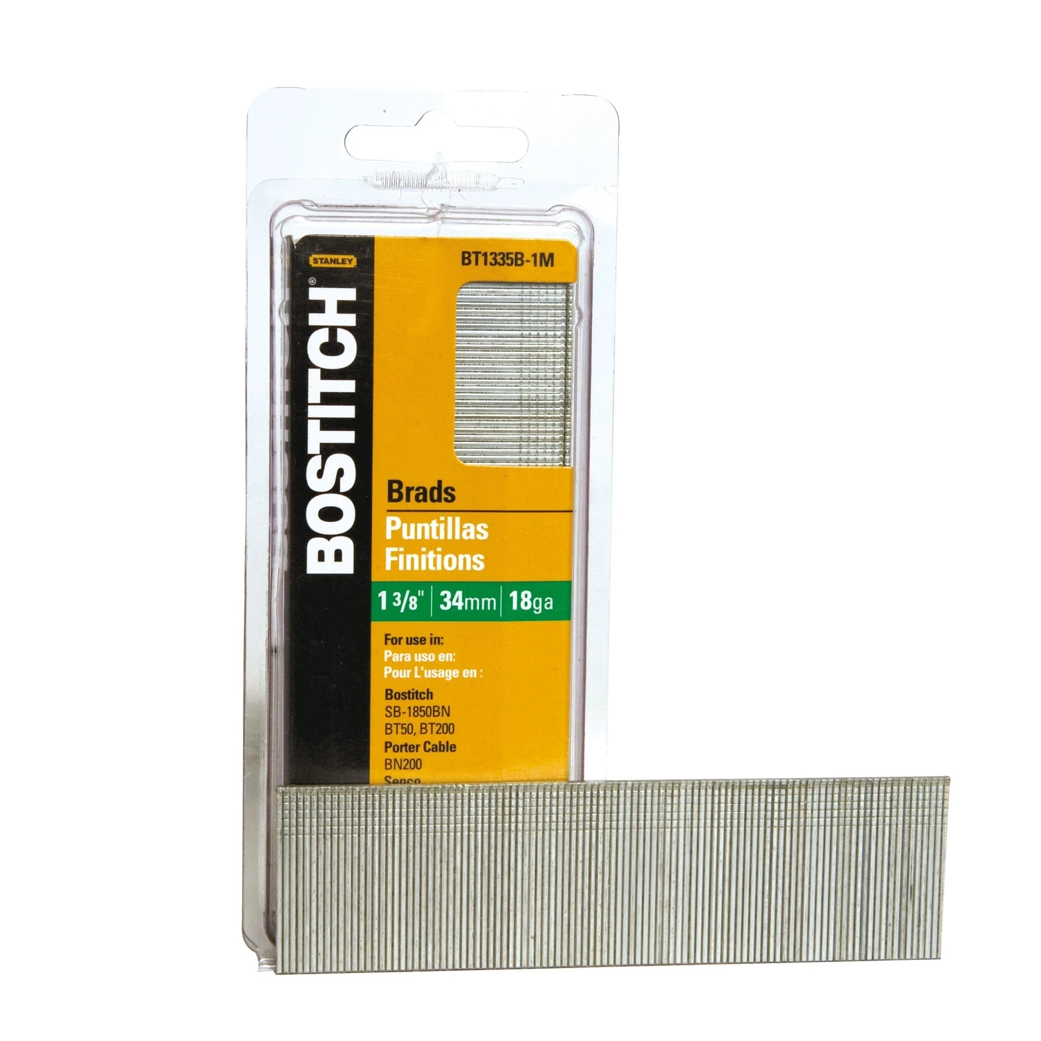 Dark Brown Brads, 18 Gauge, 1-3/8 In., 1,000-Ct.