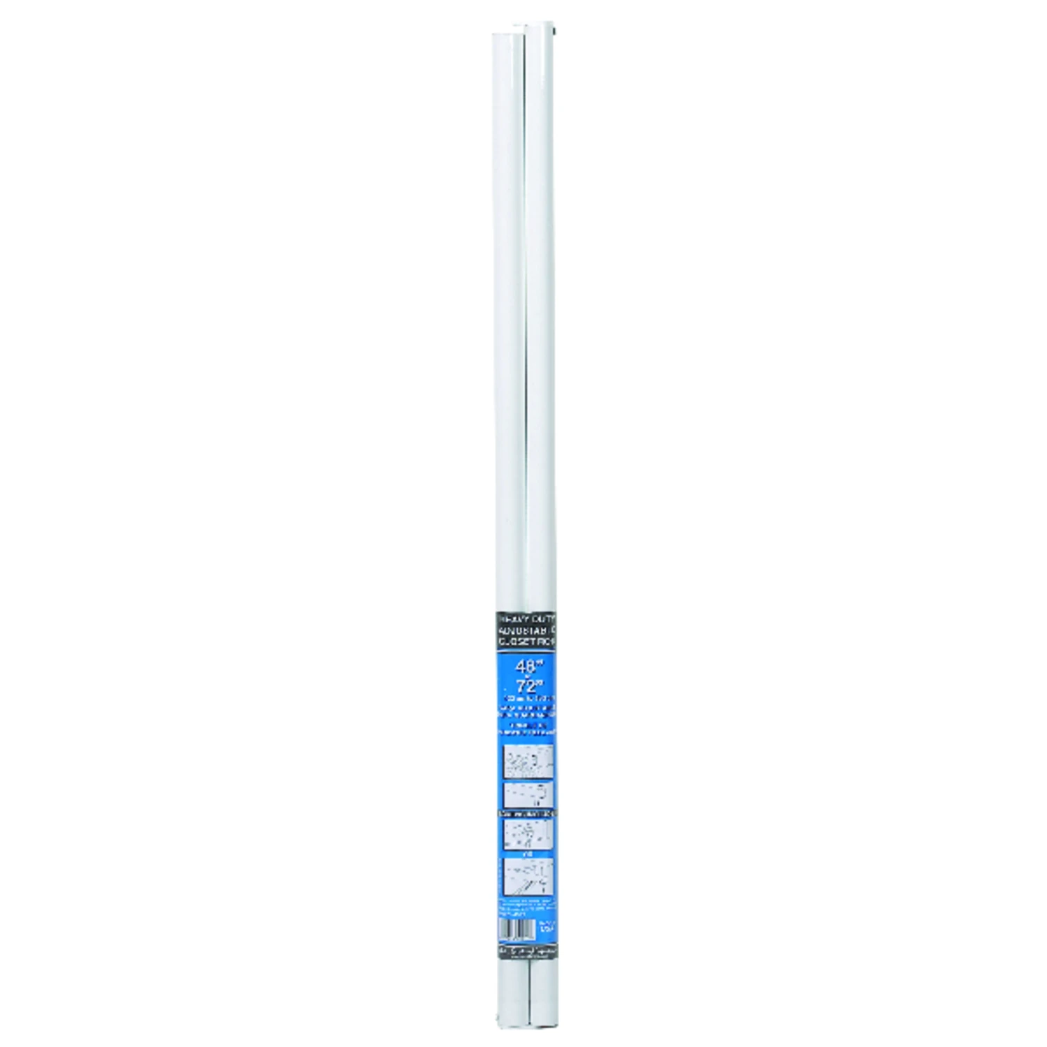 John Sterling Closet-pro 48 In. To 72 In. X 1-1/4 In. Adjustable Heavy-duty Closet Rod
