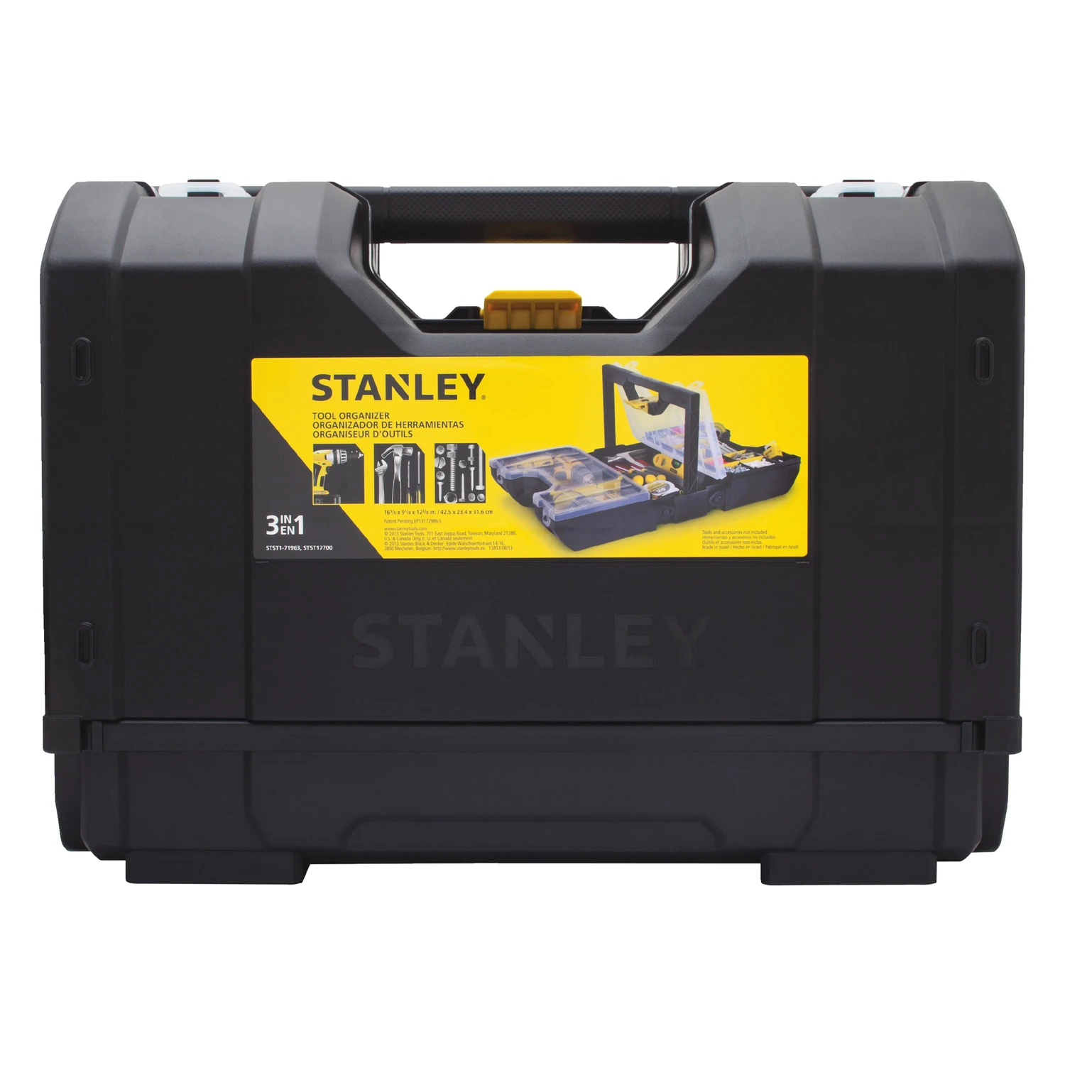 3-In-1 Tool Organizer Box with Multiple Compartments for Efficient Storage