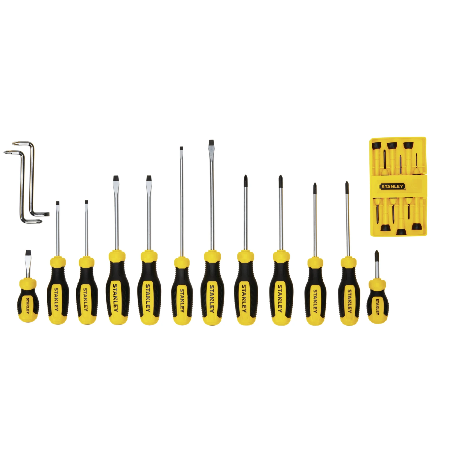 20-piece Screwdriver Set With Ergonomic Handles And Heat-treated Alloy Steel