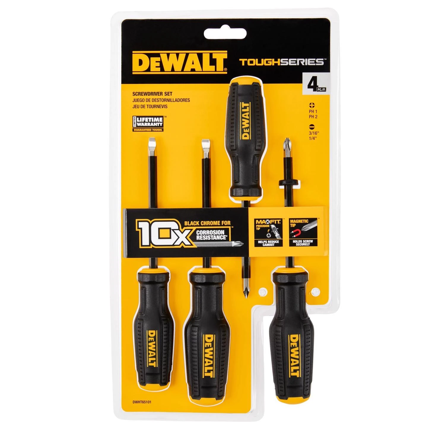 Toughseries 3/16 In. L Demolition Screwdriver Set 4 Piece