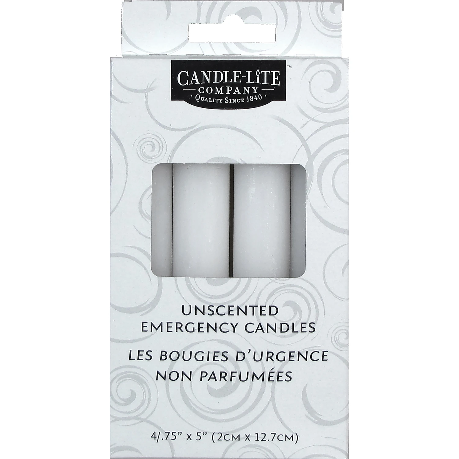 Candle-Lite White No Scent Scent Household Emergency Candles 5 in. 31 H X 3/4 in. 31 D