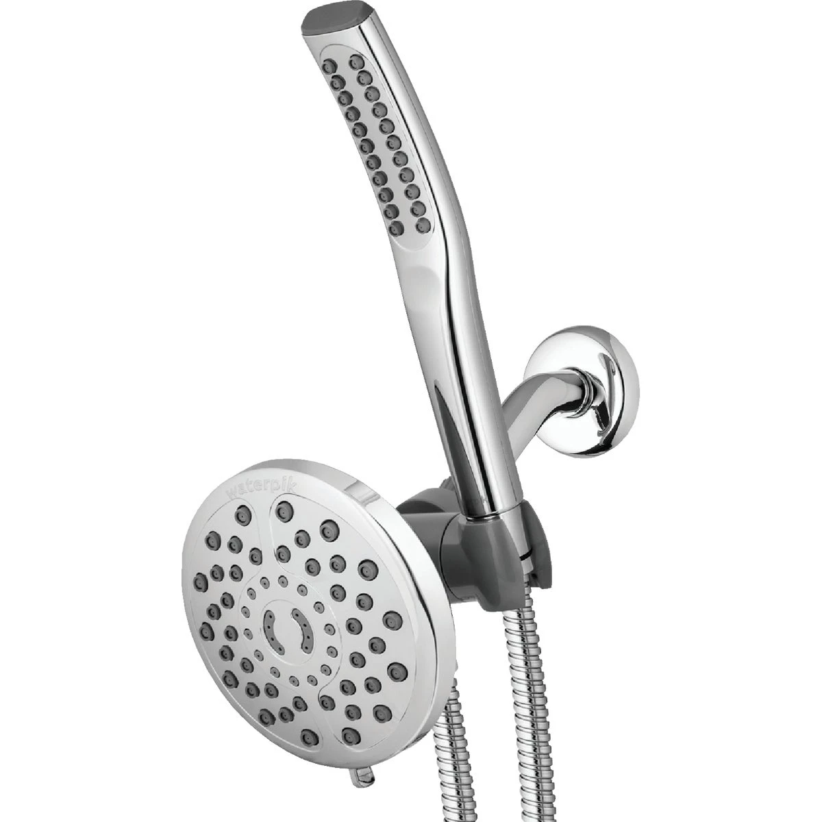 BodyWand Spa System Shower Head, 7 Settings, Fixed Mount + Handheld, Chrome