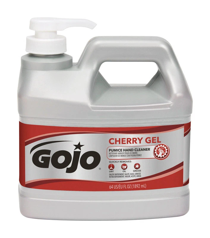Pumice Hand Cleaner Cherry Gel with .5 Gallon Pump Dispenser