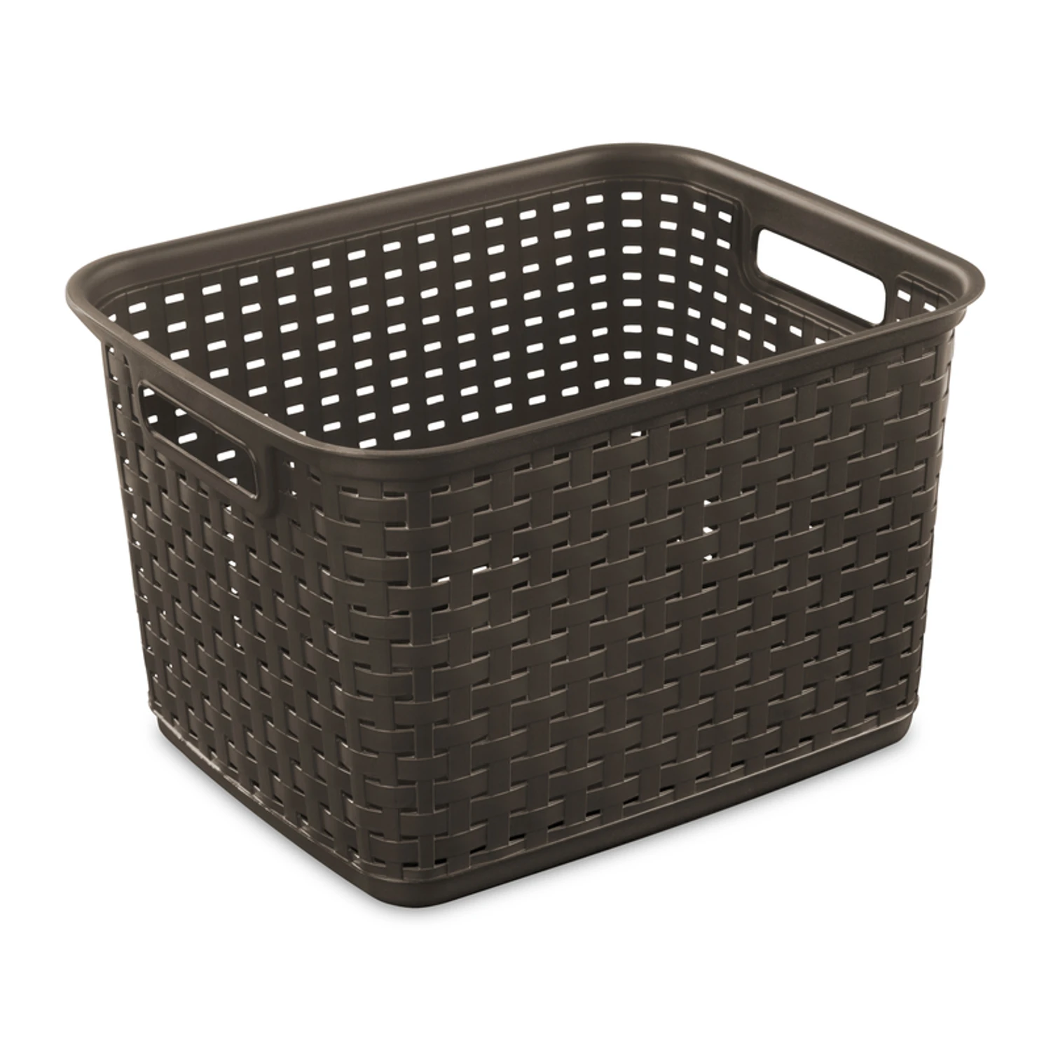 1.8 Cu Ft Espresso Storage Bin 9.375 In. H X 12.25 In. W X 15 In. D
