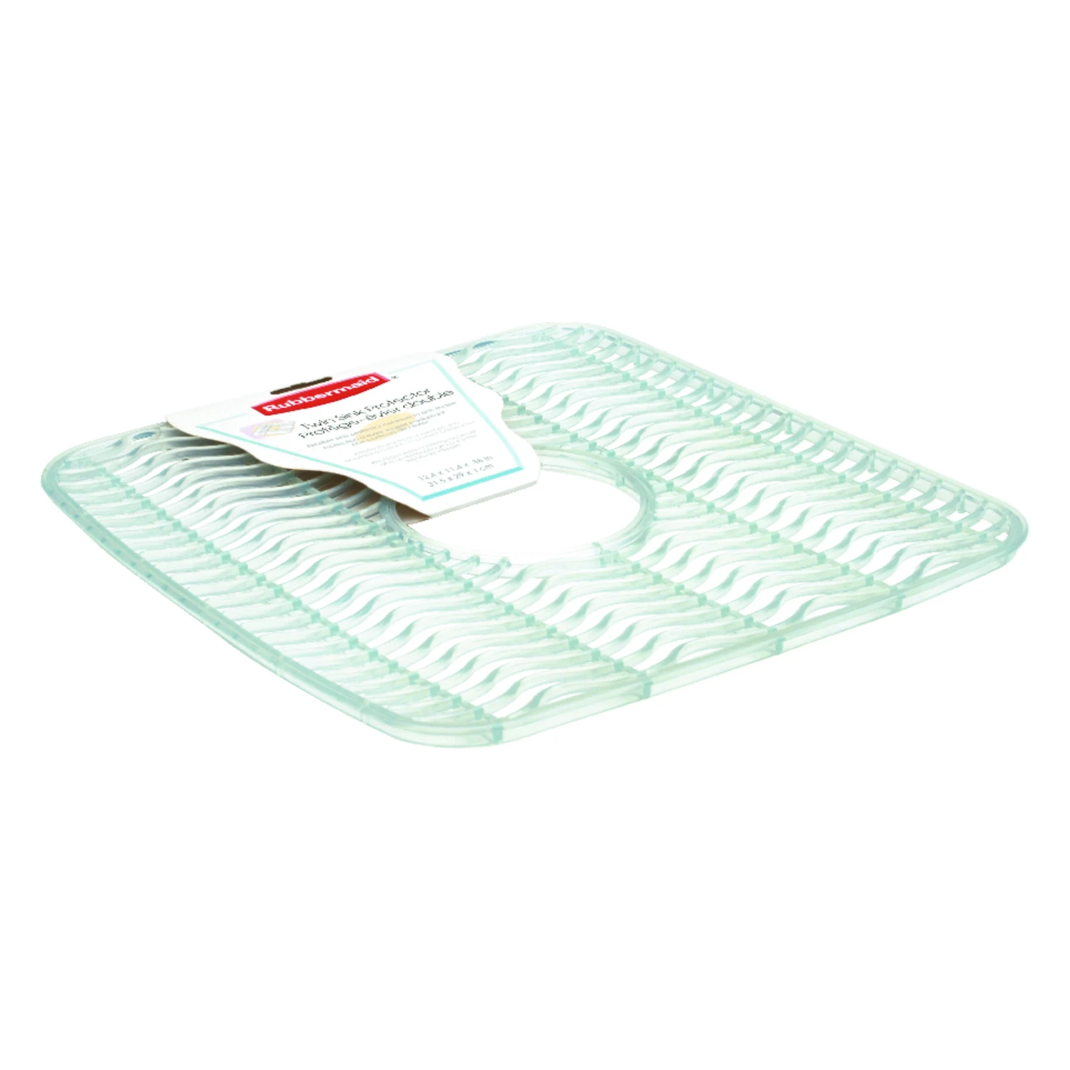 11.5 In. X 12.5 In. Clear Sink Mat Protector With Microban