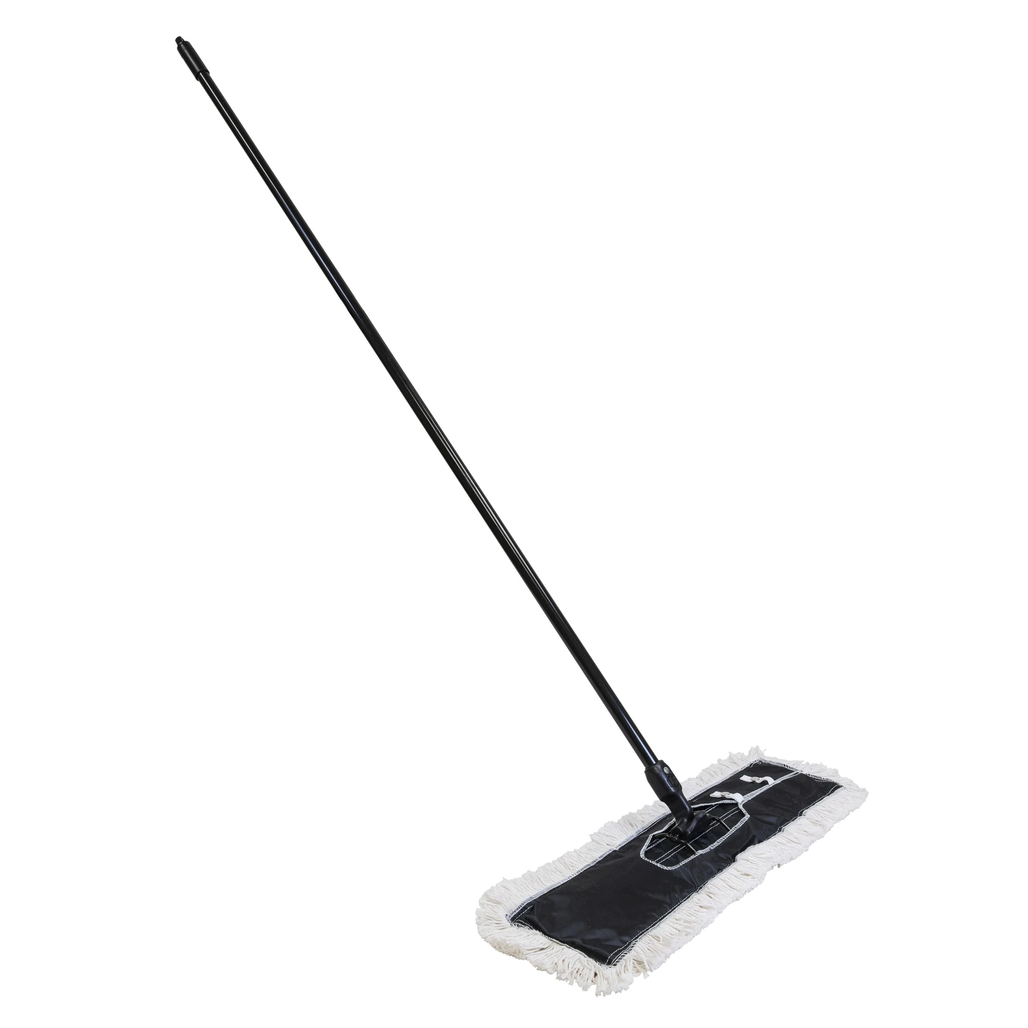Cotton Head Dust Mop with Steel Handle, 24 Inch Length