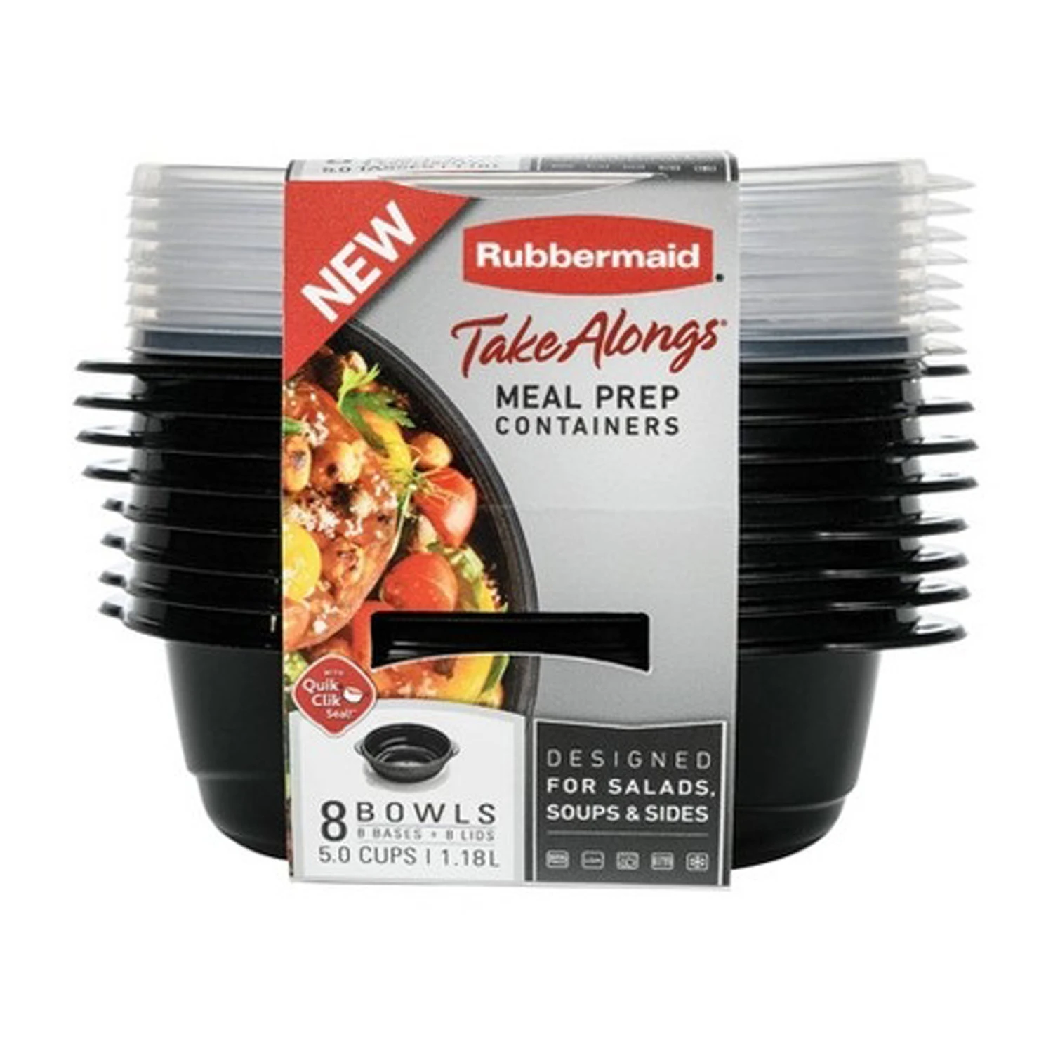 TakeAlongs Food Storage Containers, 5 Cup, 8-Pk.