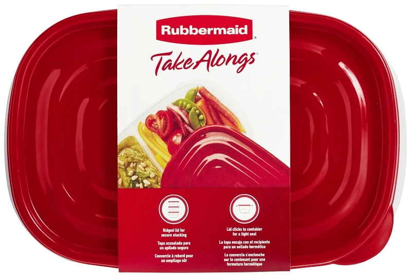 Rubbermaid TakeAlongs 3.7 cups Clear Food Storage Container 3 pk